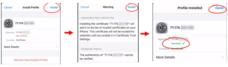 iphone mumble certificate